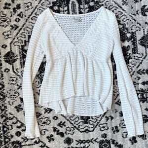 Urban Outfitters white babydoll blouse